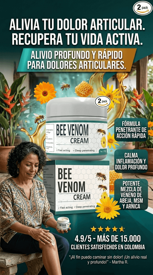 Alivio el dolor articular en minutos con extracto de veneno de abejas
